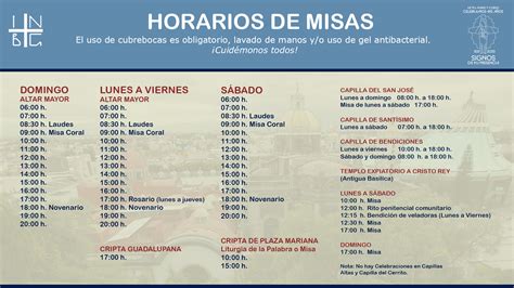 Horario de misas en Real Basílica